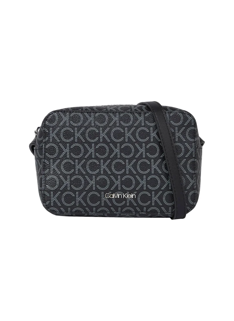 CALVIN KLEIN Women's Recycled Crossbody Logo Bag, Black