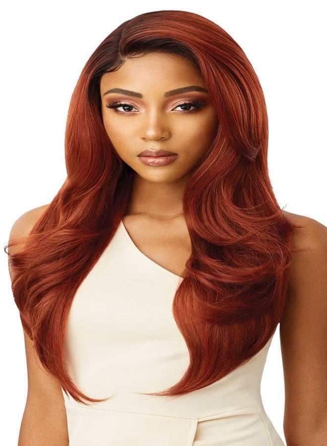 Outre Premium Swiss Lace Front Wig Melted Hairline CATALINA Ear-to-Ear Soft Lace Pre-attached Elastic band (DRFFCHOTR) - Image 1