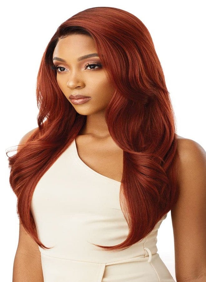Outre Premium Swiss Lace Front Wig Melted Hairline CATALINA Ear-to-Ear Soft Lace Pre-attached Elastic band (DRFFCHOTR) - Image 5