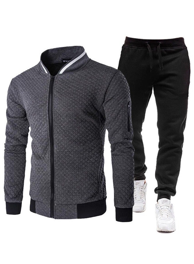 KUYING Men's Loose Sportswear And Sports Pants Two-Piece Set  - Image 1