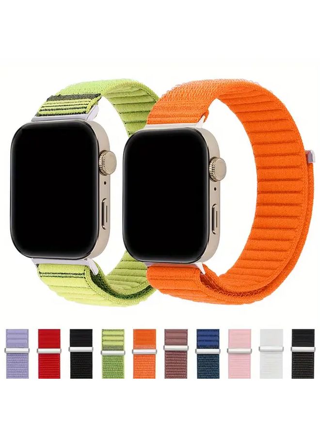 Lilac Elastic Nylon Sports Wristband For Outdoor Mountain Pattern Braided Strap Unisex Soft Band - Image 1