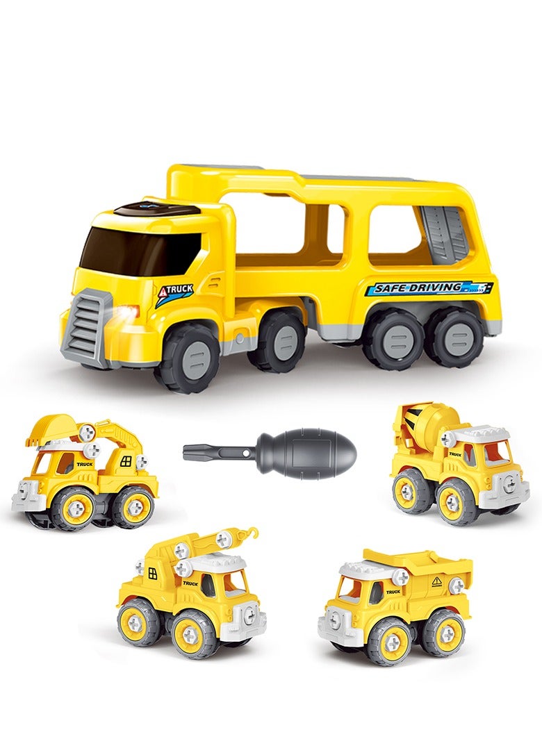 GULFLINK DIY Educational Vehicle Transport Car Toy Yellow - Image 1