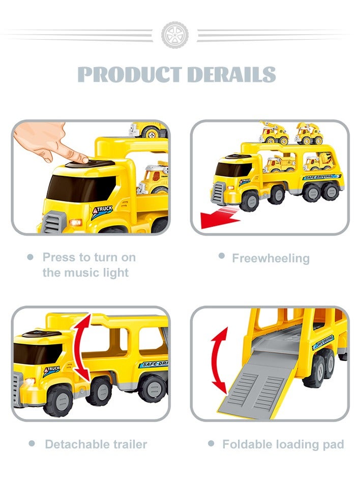 GULFLINK DIY Educational Vehicle Transport Car Toy Yellow - Image 2
