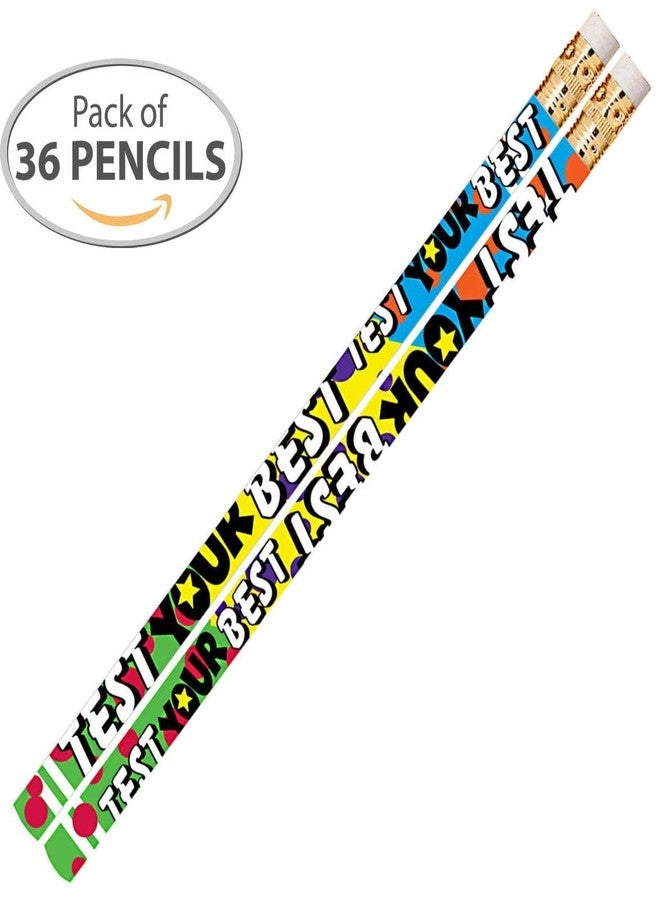 Express Pencils D2476 Test Your Best - 36 Qty Package - Testing Motivational Pencils - Image 2