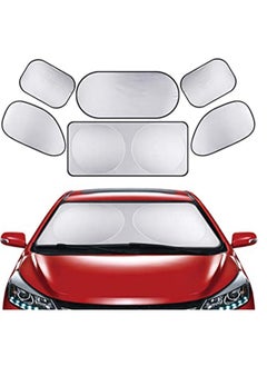 Windscreen Sun Shade Set Silver Reflective Windscreen Protector Car Sun Shade Your Family Baby Kids and Pets from the car windows protect your children pets