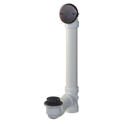 Keeney K630PVCVB Foot Lock Stop Bathtub Drain Kit, Venetian Bronze 1.5 Inch - Image 1