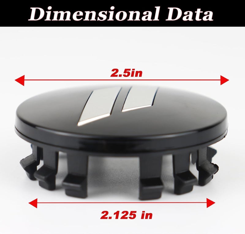 BINQIGOO 4pcs 63mm Slash Wheel Center Cap Covers - Image 2