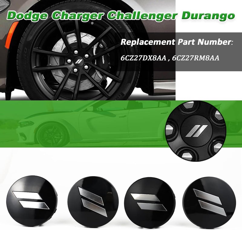 BINQIGOO 4pcs 63mm Slash Wheel Center Cap Covers - Image 5