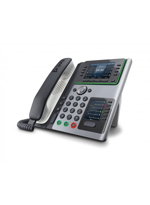 Poly Edge E450 IP Desk Phones (Plantronics + Polycom) Easy to Install with Included Wi-Fi 8-line Keys Supporting up to 32 Lines - Integrated Bluetooth for Mobile Phone and Headset Pairing