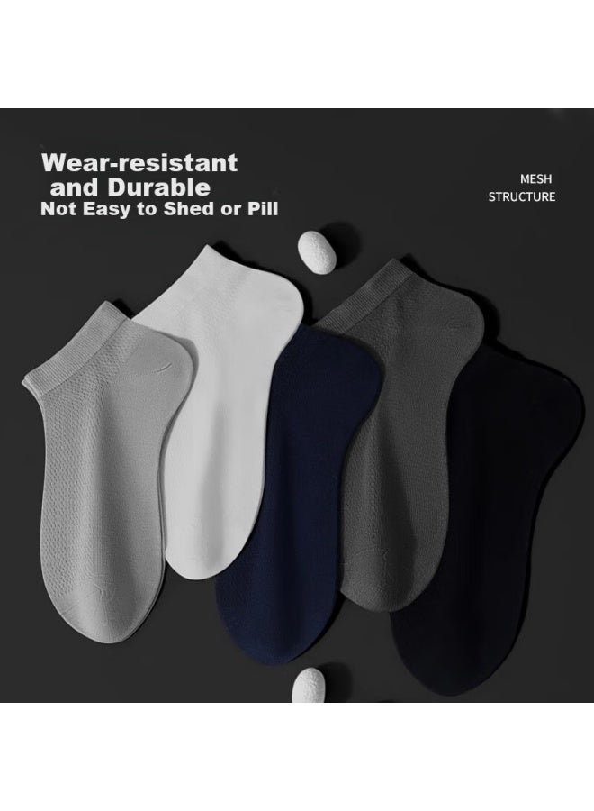 LANG SHA Langsha Modal Mulberry Silk Men's Short Socks Summer Thin Breathable Sweat-absorbent Black Business Short Socks Spring And Autumn - Image 5
