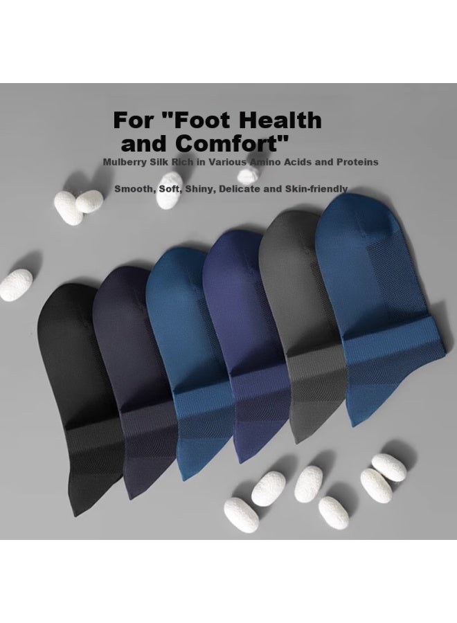 LANG SHA Langsha Modal Mulberry Silk Men's Short Socks Summer Thin Breathable Sweat-absorbent Black Business Short Socks Spring And Autumn - Image 4