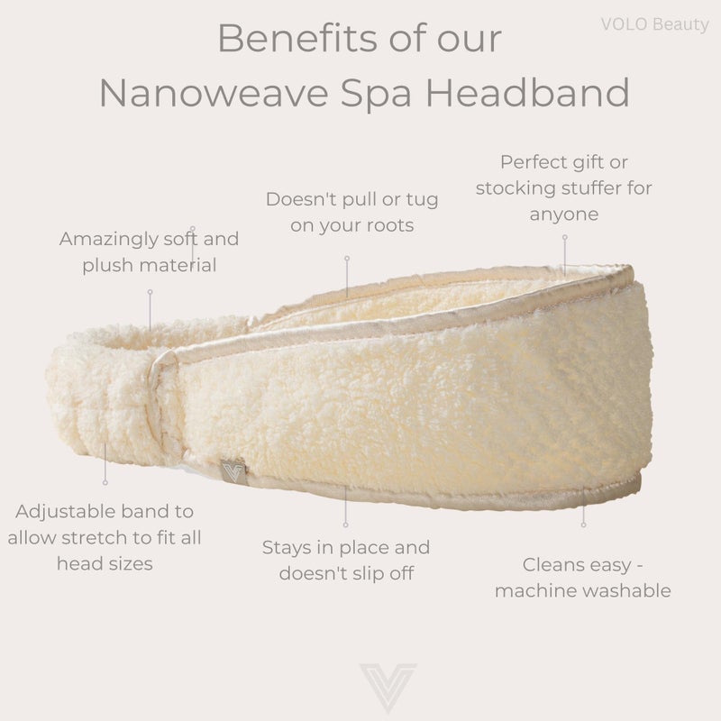 VOLO Cloud Pink Spa Headband for Women | Hair Band for Makeup, Washing Face, Skincare, Facial, Shower & More | Ultra-Soft, Absorbent, Stretchy, Non-Slip | Fits All Head Sizes | Microfiber - Image 4