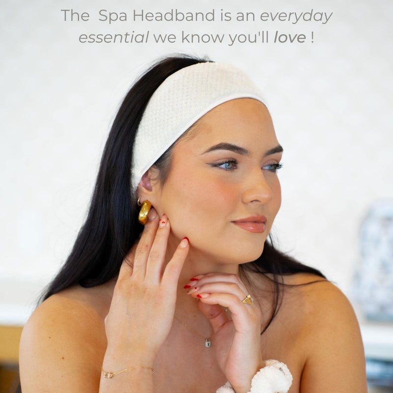 VOLO Cloud Pink Spa Headband for Women | Hair Band for Makeup, Washing Face, Skincare, Facial, Shower & More | Ultra-Soft, Absorbent, Stretchy, Non-Slip | Fits All Head Sizes | Microfiber - Image 2