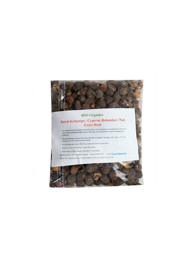 BSD Organics Bsd Organics Korai Kizhangu/Cyperus Rotundus/Nut Grass root - 100 G 