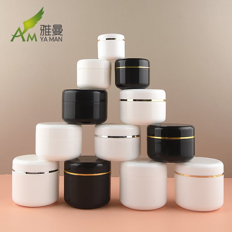 10G20G50G100G250G500Gpp Silver Edge Gold Edge Cream Box Facial Cream Box Mask Box Travel Packaging - Image 2