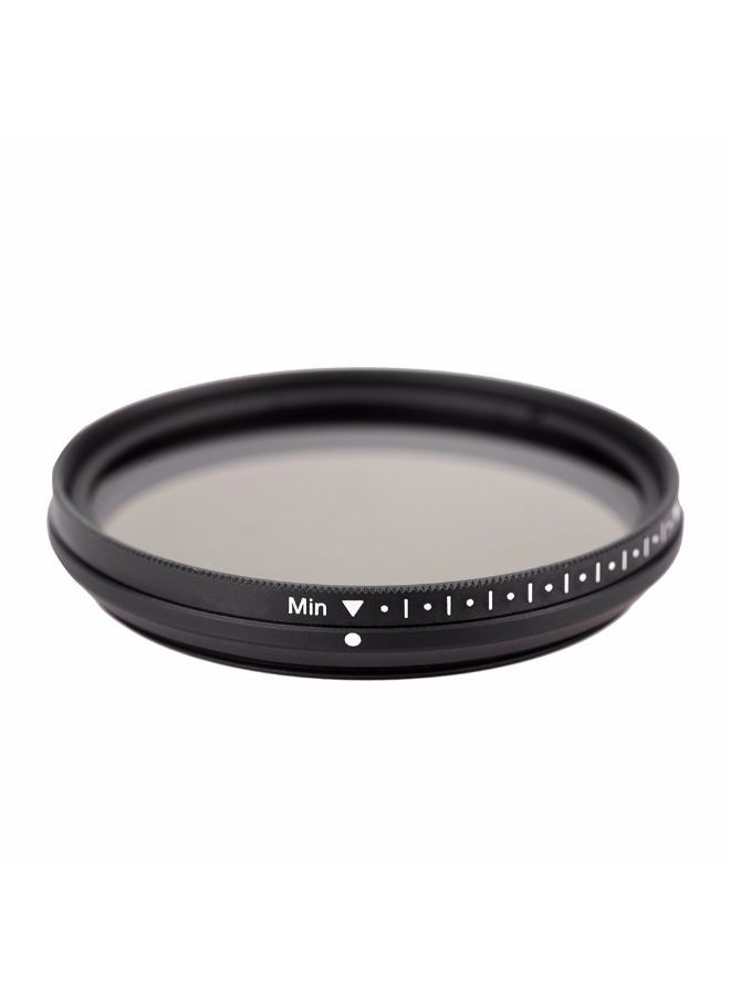 NIBEMINENT Neutral Density Adjustable ND2 To ND400 Variable Filter Black/Clear  - Image 3