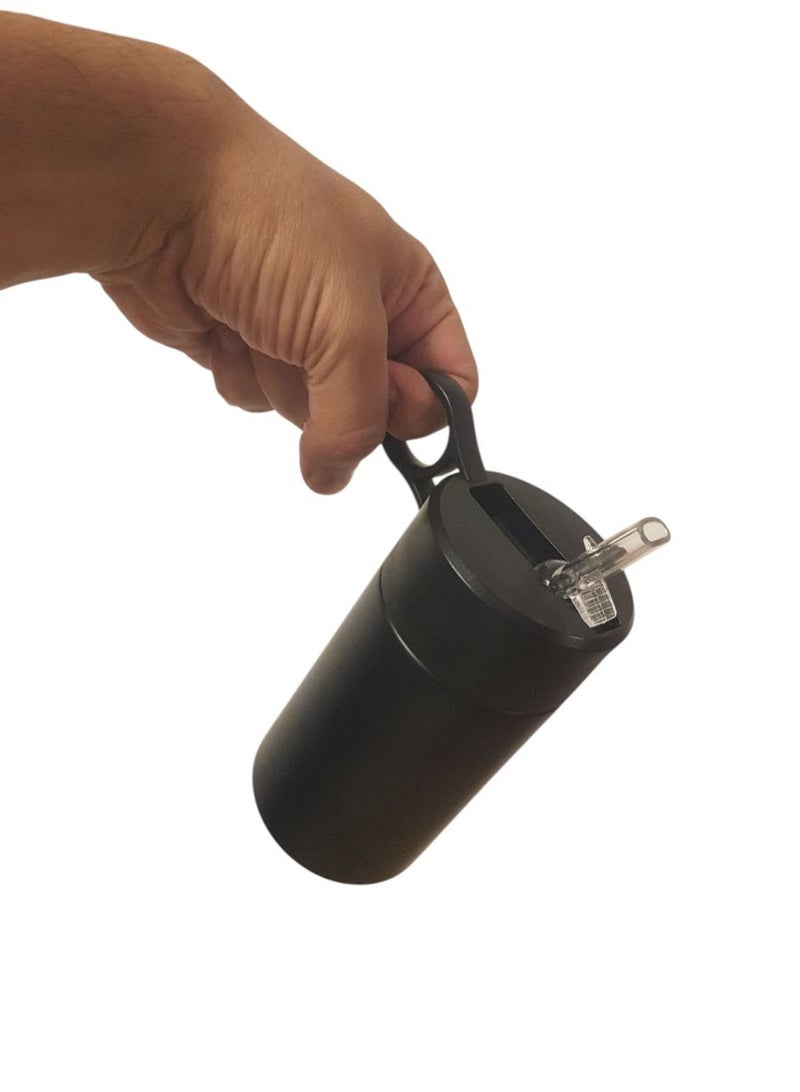 Insulated Metal Water Bottle with Straw, 300ml  - Image 3