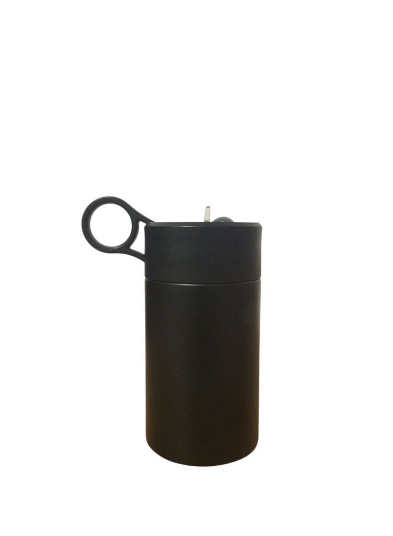 Insulated Metal Water Bottle with Straw, 300ml  - Image 1