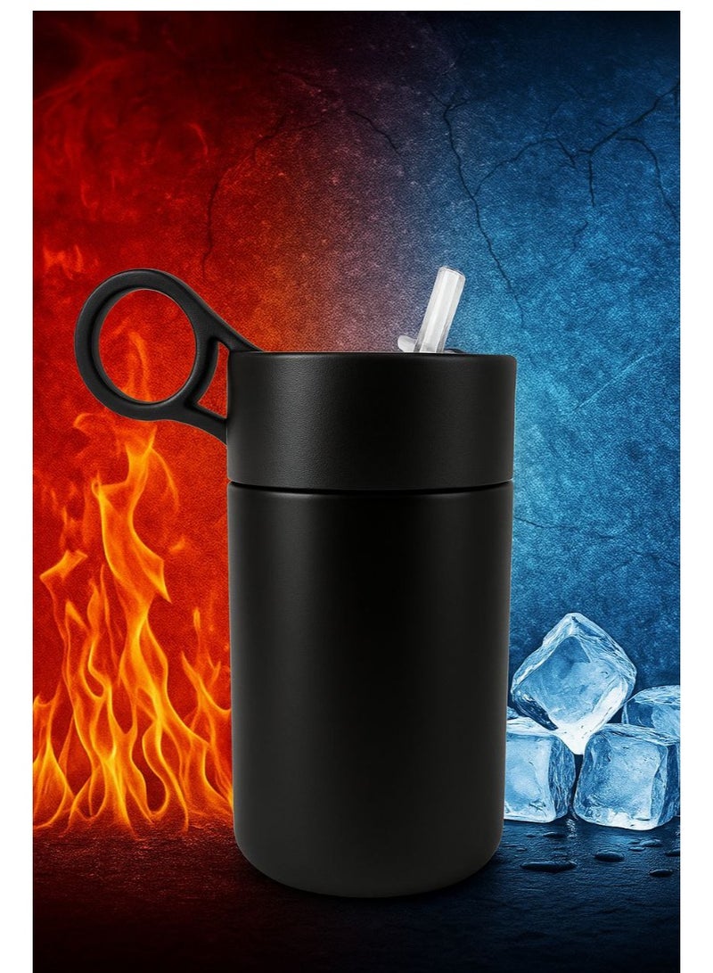 Insulated Metal Water Bottle with Straw, 300ml  - Image 5