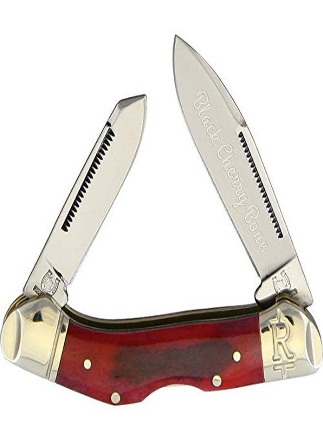 Rough Rider Lockback Black Cherry Bone RR1661