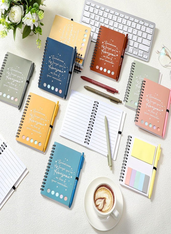 Chuangdi 20 Sets End of Year Teacher Gifts Appreciation Journal Inspirational Notebook with Sticky Notepad Bamboo Pen Bulk Graduation Thank You Gifts for Student Staff Team Coworker Nurse(Vibrant) - Image 5