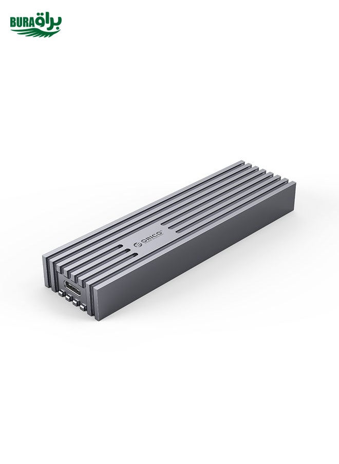 BURAQ - ORICO M232C3-G2-GY 10Gbps M.2 NVMe SSD Enclosure(Grey) - Image 1