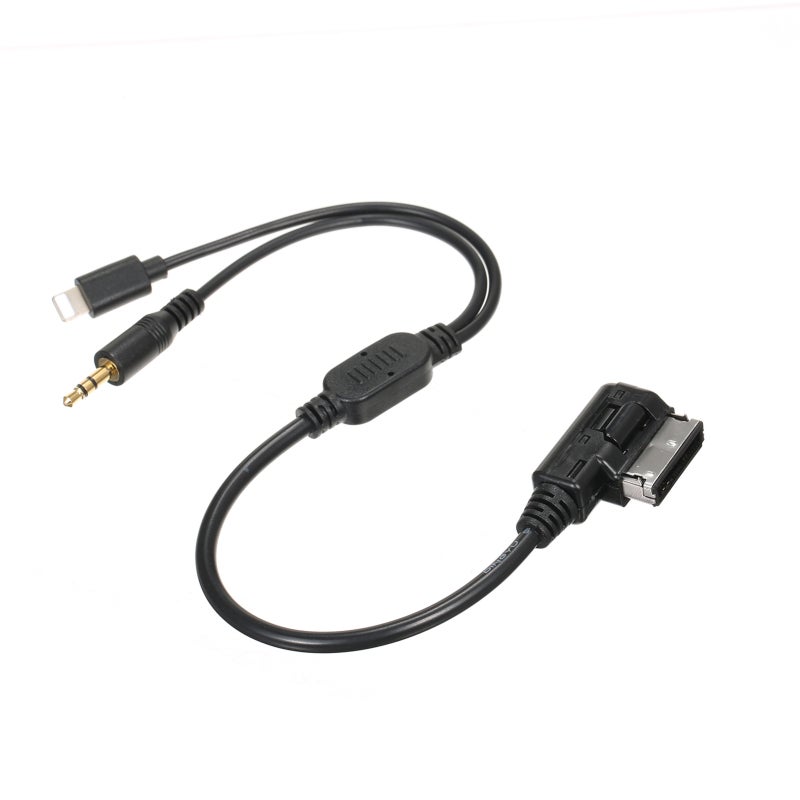 Aux Cable: Black, High Fidelity Lossless Music, Plug And Play - Long Service Life Audio Aux Cable for Car Interior, Mercedes Benz A B C E G GLS GLE CLS GLA SL Class, IP X 8 7 6 6s Plus - Image 3