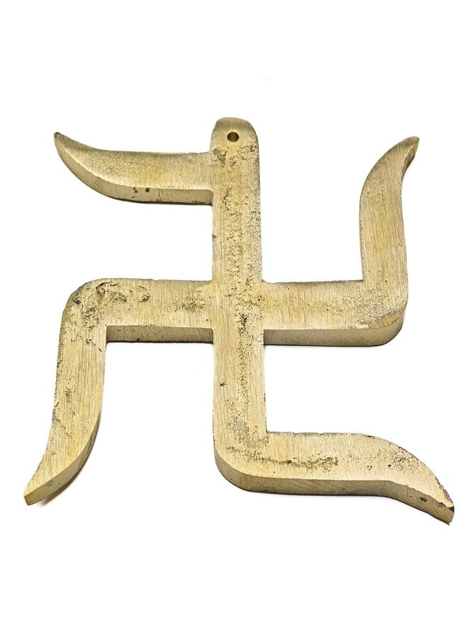 Plus Value Brass Swastik for Main Door Entrance Vastu Remedies for Home, Office Decor, Door Hanging - Auspicious, Religious Symbols for Good Luck, Pooja Idols, Positivity Sathiya (5 Inches) - Image 5