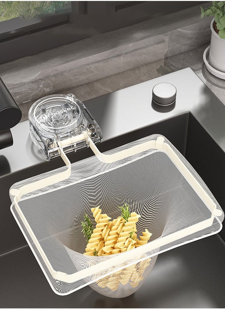 Generic - Kitchen Sink Drain Basket,Flipped Holder Sink Strainer Basket,Multi-function Disposable Garbage Drainage Grid With 50 Filters - Image 1