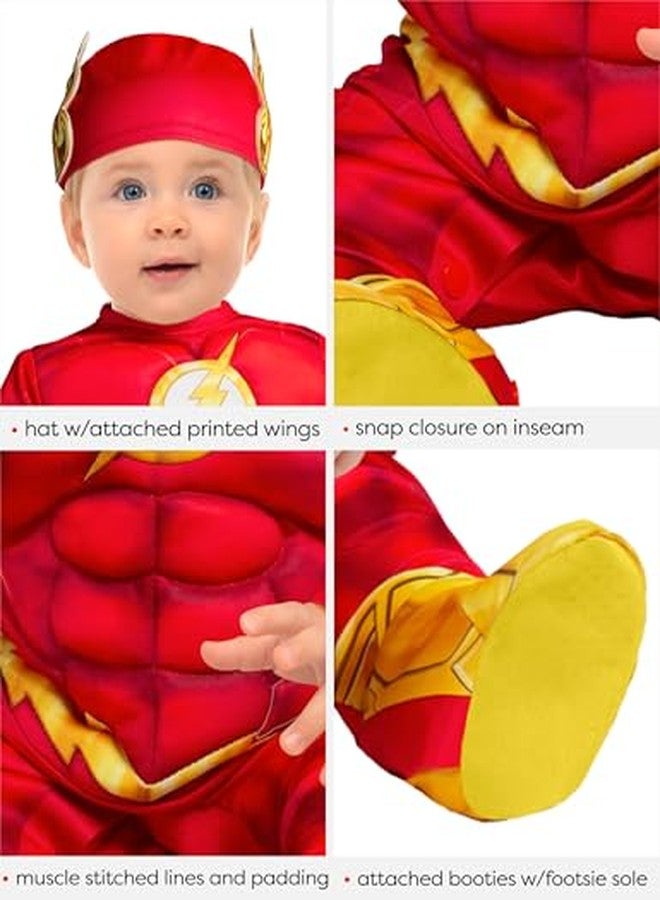 Rubies Infant/Toddler The Flash Costume Jumpsuit and Hat, 12-18 Months - Image 5