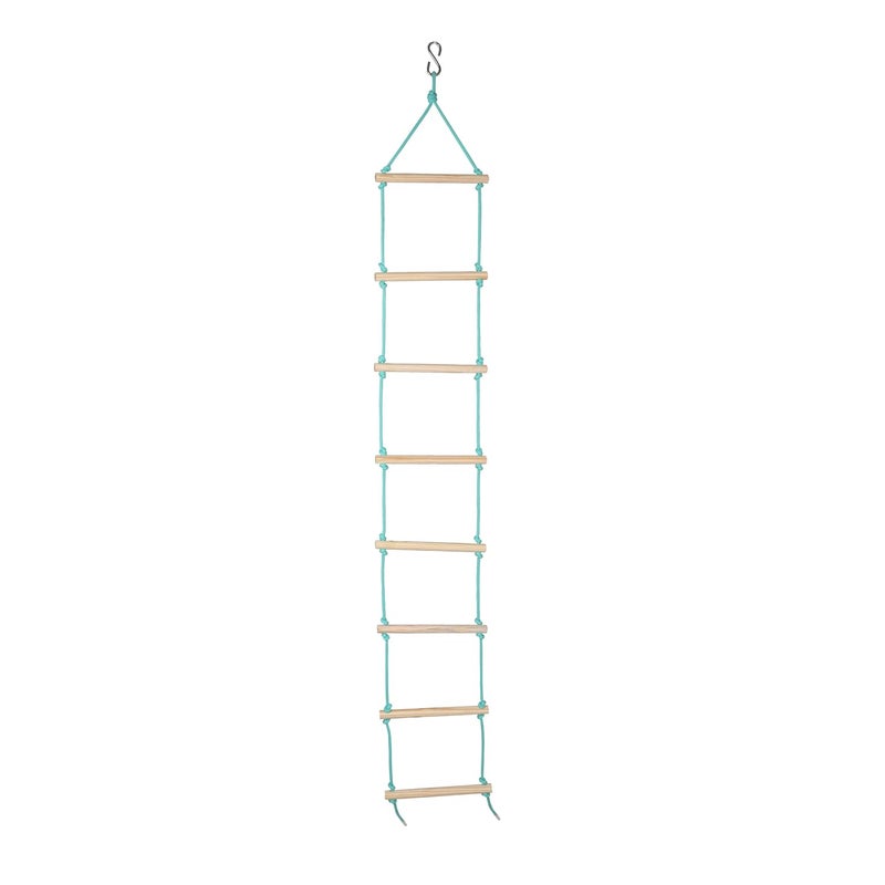 BOFFLE Rope Ladder for Kids | Climbing Ladder for Kids | Wooden Ladder for Kids for Physical Activity | Indoor Outdoor Games for Kids, Kid Ladder for 3 to 10 Years - Image 1