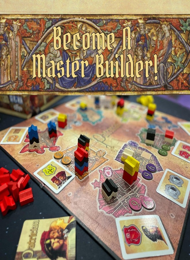 CALLIOPE Patrician Towers of Influence, Battle of The Master Builders in Medieval Italy, Board Game for 2-5 Players Ages 8+ - Image 2