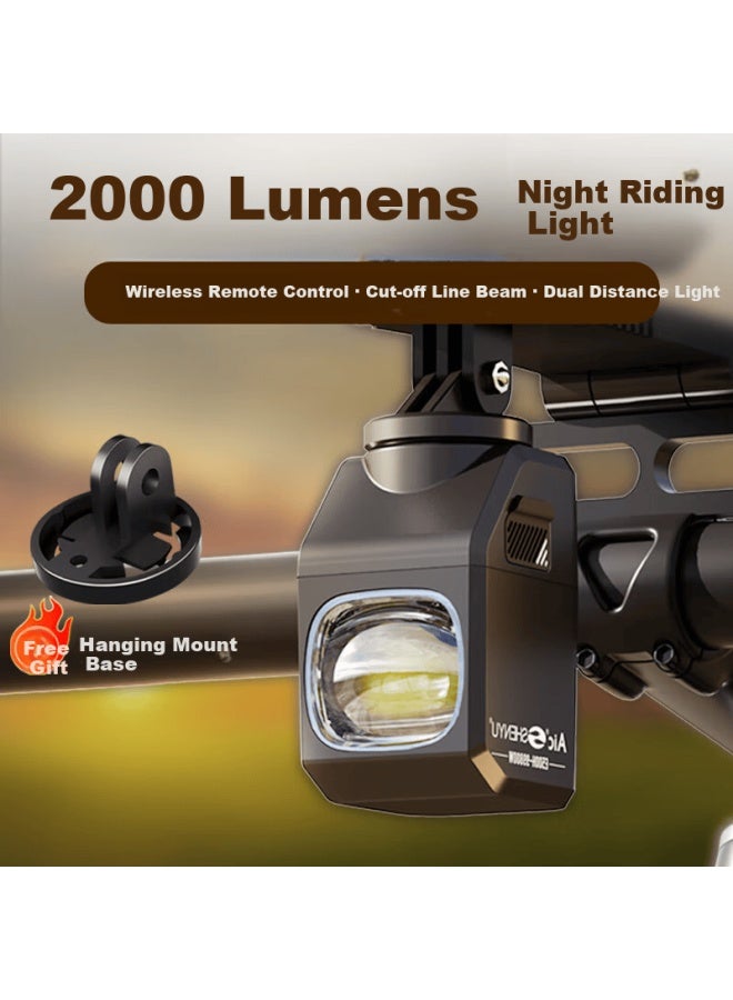 Shenyu Bicycle Night Riding Front Light Mount Mountain Road Bike Front Light Rainproof Cycling Equipment Accessories 2000 - Image 1