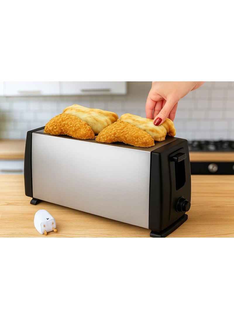 "Home Master Premium Toaster – Smart Browning Control with Automatic Pop-Up – Includes Easy-Clean Crumb Tray"  - Image 5