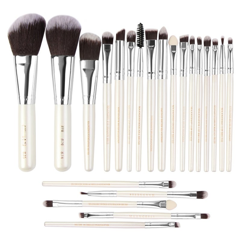 Set of 22 PCS Makeup Brush Kit for Foundation Liquid Cream Blending Powder Eyeshadow Blush Cosmetics Concealer Brushes with Soft & Dense Bristles - Image 1