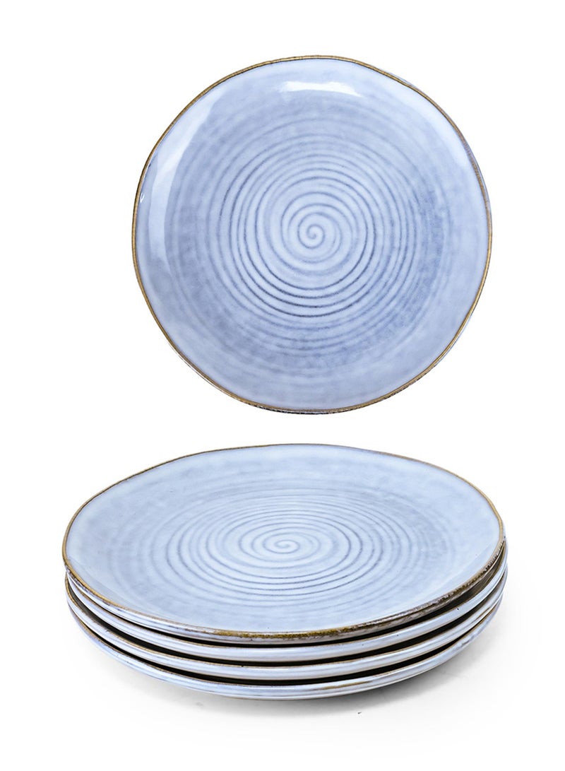 Cuisine Art طبق جانبي من سيراميك كوزين آرت تيا - 21 سم، أزرق (طقم من 4) - Image 1