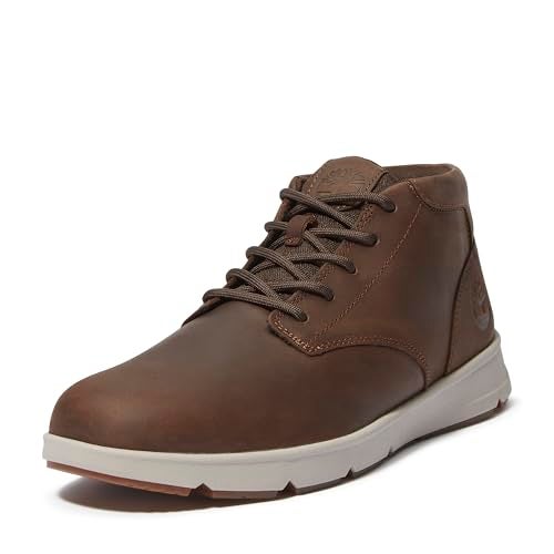 Timberland Men's Parker Street MID LACE UP Sneaker, Brown, 8.5 Medium - Image 1