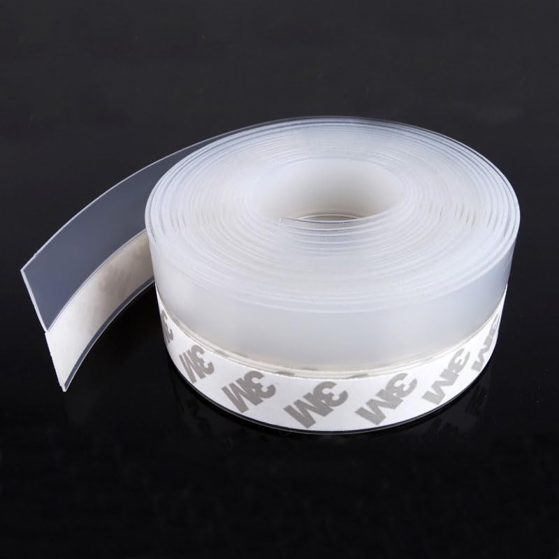 TAROSE Weather Stripping, Silicone Door Seal Strip Door, Window, Transparent 16 Feet Long (Width 45mm) - Image 1