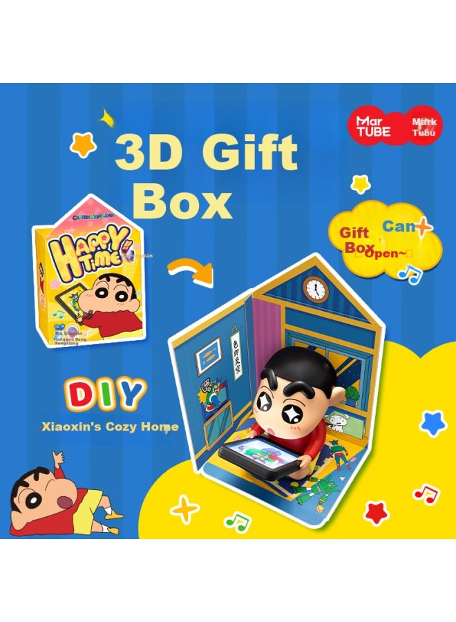 Valentine's Day Gift, Crayon Shin-chan Atmosphere Light, Bluetooth Speaker, Wireless Portable, Creative Gift For Girlfriend Or Boyfriend, Small Speaker Player, Gift Box Version - Image 4