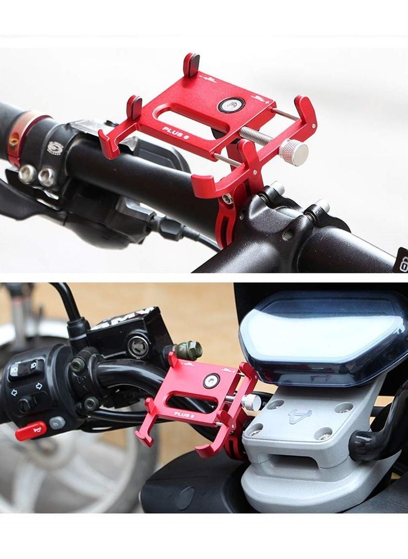 Generic Bicycle Phone Mount - Aluminum Bike Phone Mount Holder Universal Adjustable Handlebar Cell Phone Holder for iPhone X 5 6 7 8 Plus Samsung LG Hold Phone (Black)  - Image 4