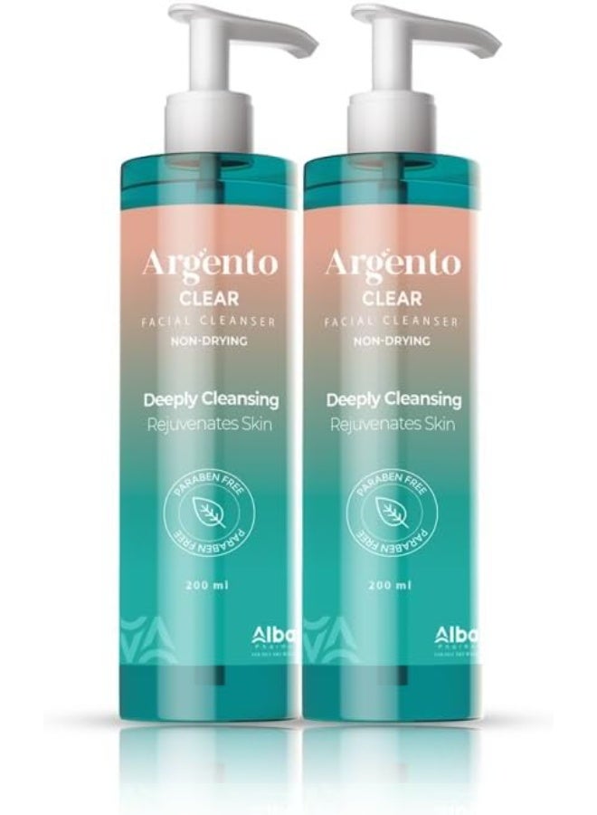 Argento Clear Facial Cleanser 1+1 Offer – Deep Cleansing, Oil Control & Refreshing Formula for All Skin Types - Image 1