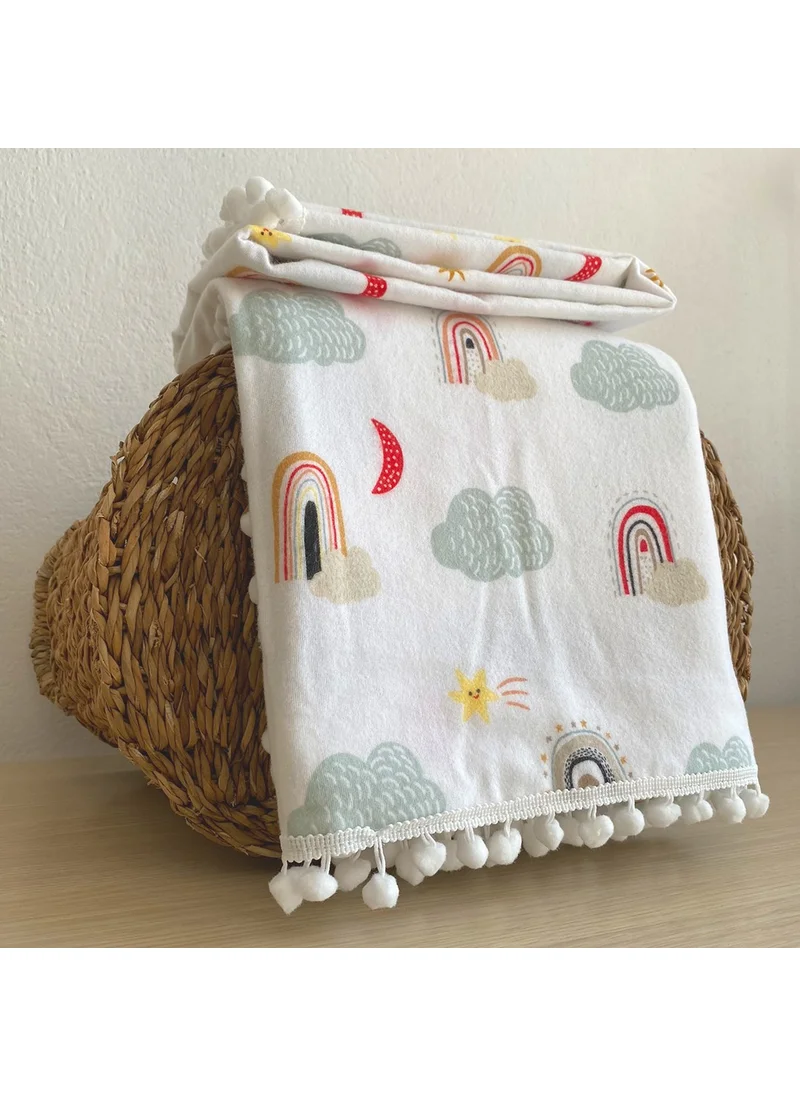 Lief Home Flannel Baby Blanket 100X115 | Double-sided