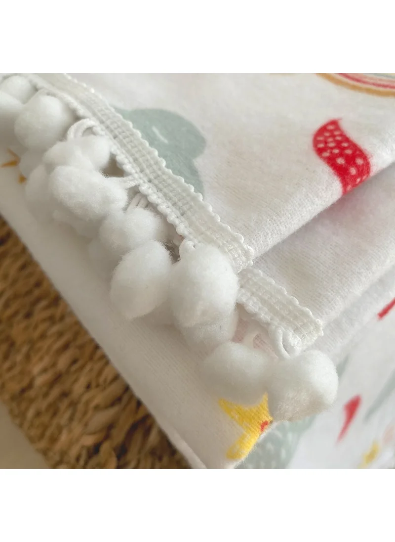 Lief Home Flannel Baby Blanket 100X115 | Double-sided