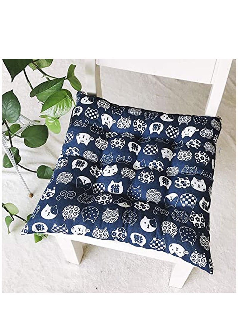 كاست ويف وسادة كرسي مكتب برسومات كرتونية لطباعة وسائد مقاعد من القطن الناعم لتخفيف الضغط وسائد كرسي غير قابلة للانزلاق وكراسي مريحة مريحة وسائد مقعد وسائد كرسي للمنزل والمكتب - Image 3