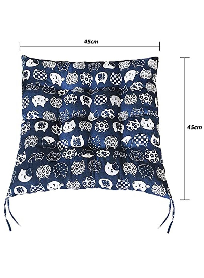 كاست ويف وسادة كرسي مكتب برسومات كرتونية لطباعة وسائد مقاعد من القطن الناعم لتخفيف الضغط وسائد كرسي غير قابلة للانزلاق وكراسي مريحة مريحة وسائد مقعد وسائد كرسي للمنزل والمكتب - Image 4