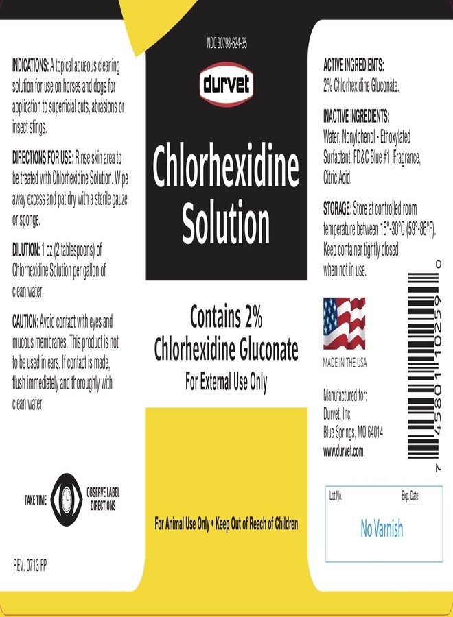 Durvet 3 Bottles of Chlorhexidine Solution, 16 Ounces Each, for Cleaning Superficial Wounds on Dogs and Horses - Image 5