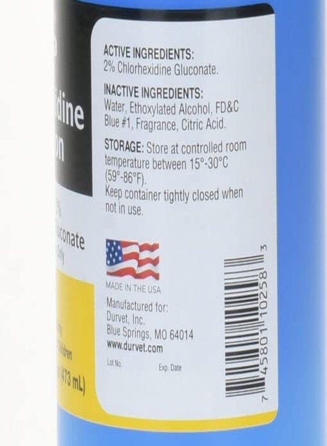 Durvet 3 Bottles of Chlorhexidine Solution, 16 Ounces Each, for Cleaning Superficial Wounds on Dogs and Horses - Image 4