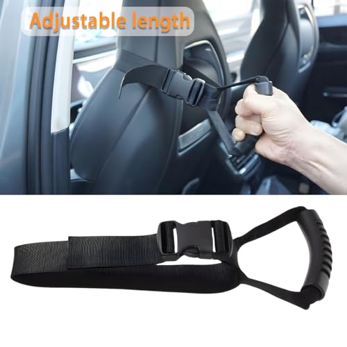 BESULEN 2PCS Car Grab Handle, Adjustable Auto Safety Handle Standing Aid for Elderly Disabled, Portable Vehicle Support Grab Bar Mobility Assist Device, Universal for RV, SUV, Truck - Image 3