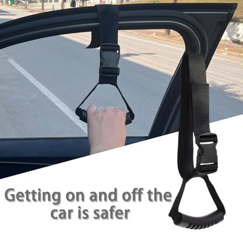 BESULEN 2PCS Car Grab Handle, Adjustable Auto Safety Handle Standing Aid for Elderly Disabled, Portable Vehicle Support Grab Bar Mobility Assist Device, Universal for RV, SUV, Truck - Image 5