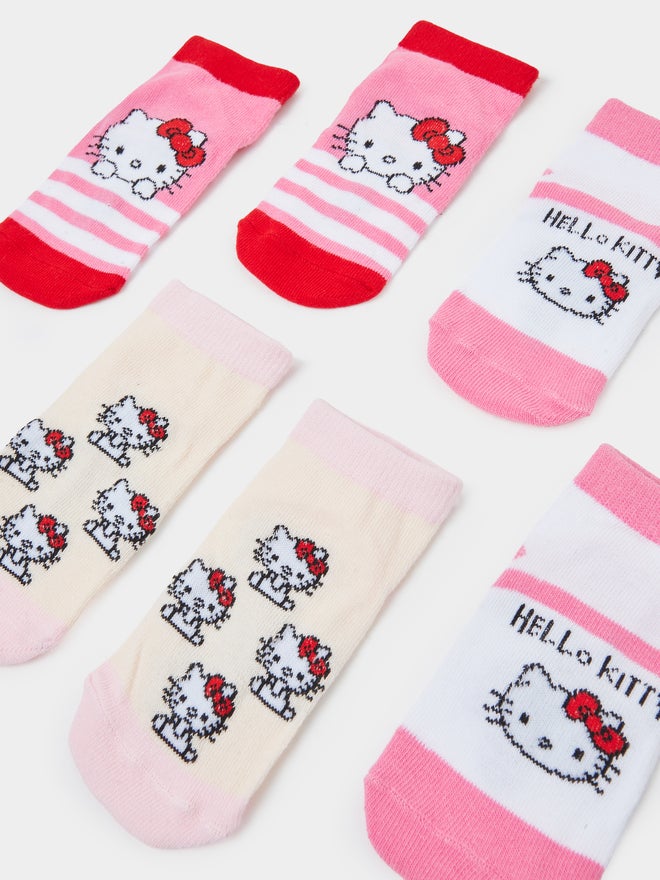 Styli Pack of 3 - Girls Hello Kitty Socks - Image 3